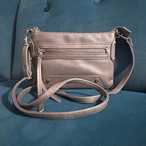 Faux Leather Crossbody Clutch Bag